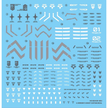 G-Rework CD-H-WM02 Premium Decal for HG The Witch From Mercury Beguir Beu